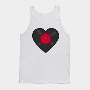 LP Vinyl Record Heart Tank Top